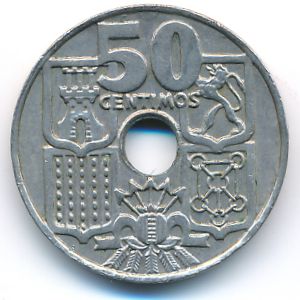 Испания, 50 сентимо (1949 г.)