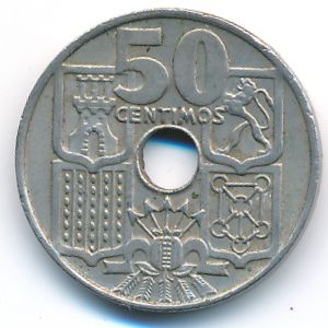 Испания, 50 сентимо (1949 г.)