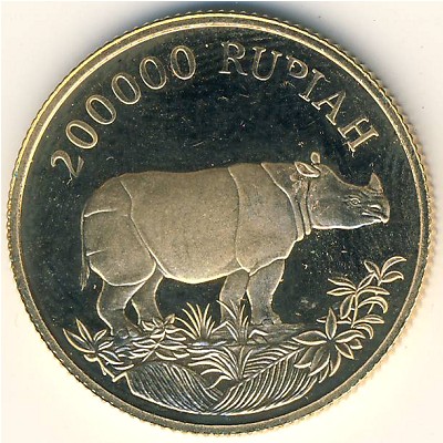 Indonesia, 200000 rupiah, 1987
