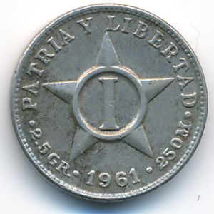 Cuba, 1 centavo, 1961