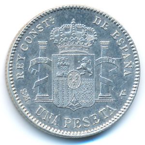 Испания, 1 песета (1901 г.)