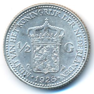 Netherlands, 1/2 gulden, 1928