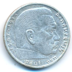 Третий Рейх, 2 рейхсмарки (1939 г.)