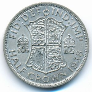Великобритания, 1/2 кроны (1938 г.)