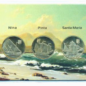 Гуанахани., Набор монет (2020 г.)