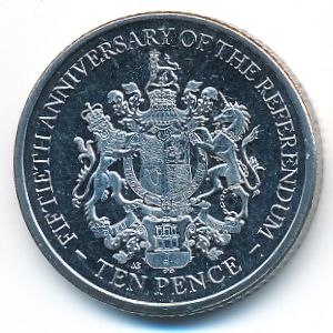 Гибралтар, 10 пенсов (2017 г.)