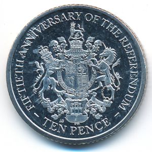 Гибралтар, 10 пенсов (2017 г.)