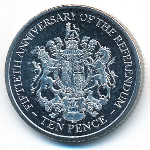 Гибралтар, 10 пенсов (2017 г.)