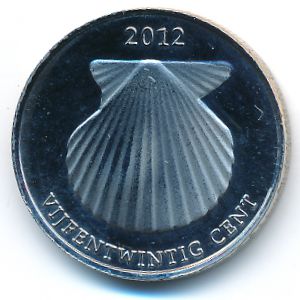 Остров Саба., 25 центов (2012 г.)