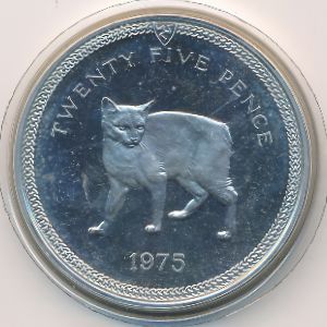 Остров Мэн, 25 пенсов (1975 г.)