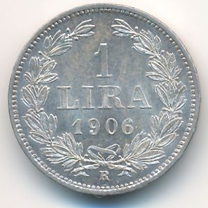 San Marino, 1 lira, 1906