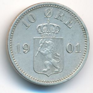 Норвегия, 10 эре (1901 г.)