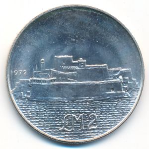 Мальта, 2 фунта (1972 г.)