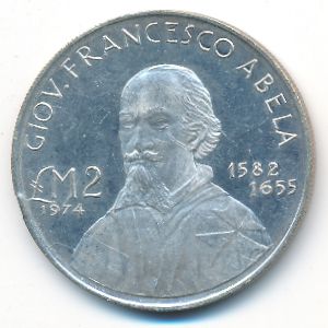 Мальта, 2 фунта (1974 г.)