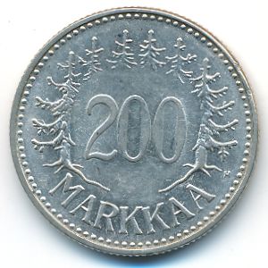 Финляндия, 200 марок (1957 г.)
