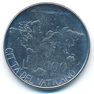 Ватикан, 100 лир (1985 г.)