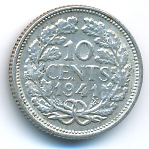 Нидерланды, 10 центов (1941 г.)