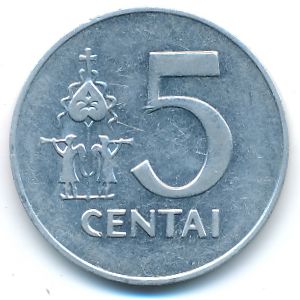 Lithuania, 5 centai, 1991
