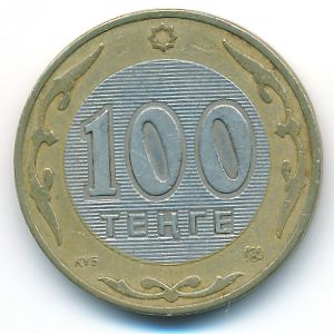 Kazakhstan, 100 tenge, 2002