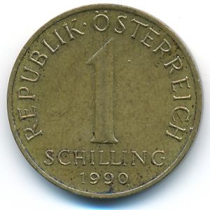Австрия, 1 шиллинг (1990 г.)