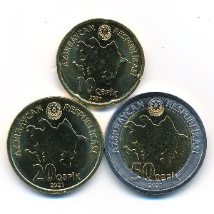 Azerbaijan, Набор монет, 2021