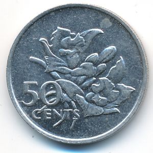 Сейшелы, 50 центов (1977 г.)
