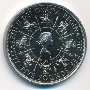Великобритания, 5 фунтов (1993 г.)