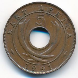 East Africa, 5 cents, 1941