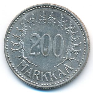 Финляндия, 200 марок (1957 г.)