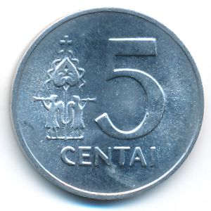 Lithuania, 5 centai, 1991
