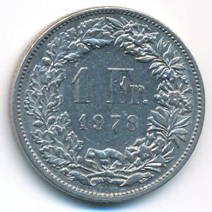 Швейцария, 1 франк (1978 г.)
