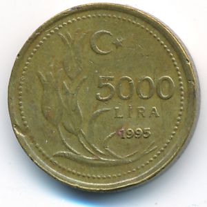 Турция, 5000 лир (1995 г.)