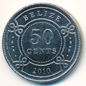 Белиз, 50 центов (2010 г.)