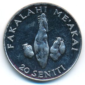 Тонга, 20 сенити (2002 г.)