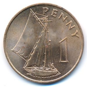 Гамбия, 1 пенни (1966 г.)