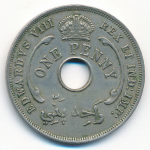 Британская Западная Африка, 1 пенни (1936 г.)