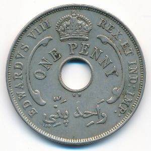 Британская Западная Африка, 1 пенни (1936 г.)