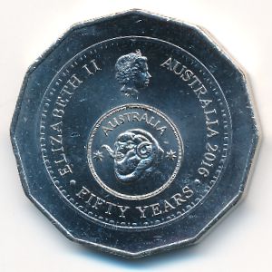Австралия, 50 центов (2016 г.)