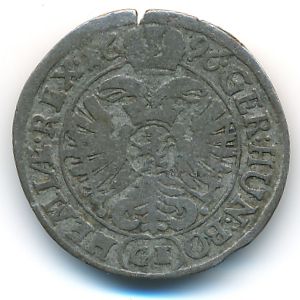 Богемия, 3 крейцера (1696 г.)