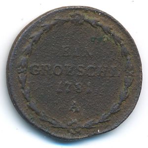 Богемия, 1 грош (1781 г.)