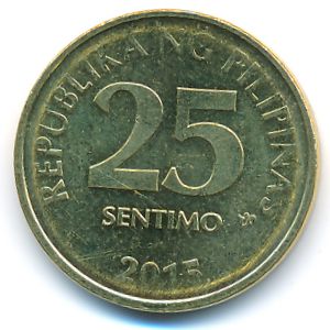 Philippines, 25 centimos, 2015