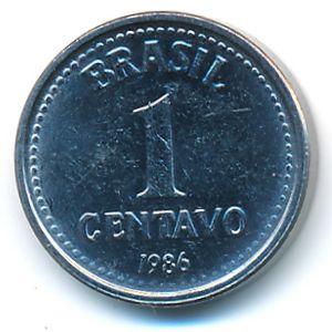 Бразилия, 1 сентаво (1986 г.)