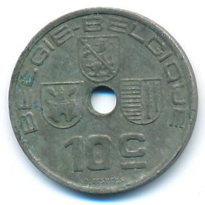 Бельгия, 10 сентим (1939 г.)