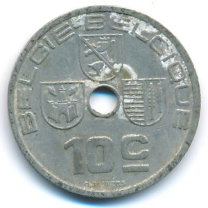 Бельгия, 10 сентим (1939 г.)