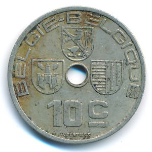Бельгия, 10 сентим (1939 г.)