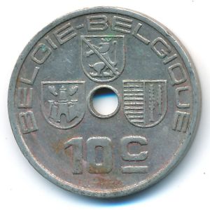Бельгия, 10 сентим (1939 г.)