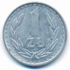 Poland, 1 zloty, 1983