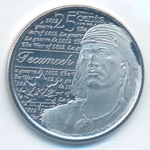 Канада, 25 центов (2012 г.)
