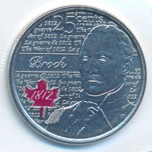 Канада, 25 центов (2012 г.)