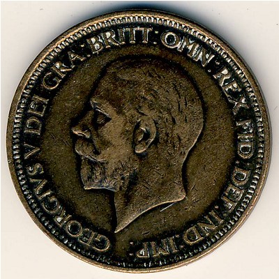 Великобритания, 1/2 пенни (1929 г.)